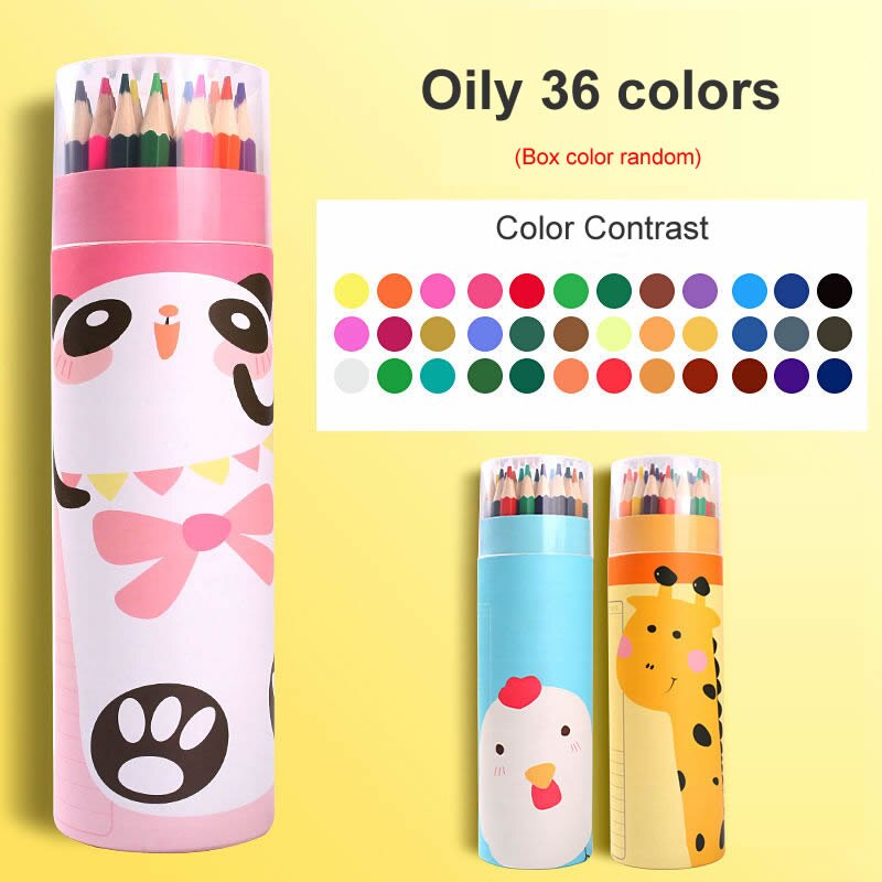 Colored Pencil Children Oily Colored Graffiti Pencils Painting Cute Drawing Pencil For Kids Drawing: 36 Color