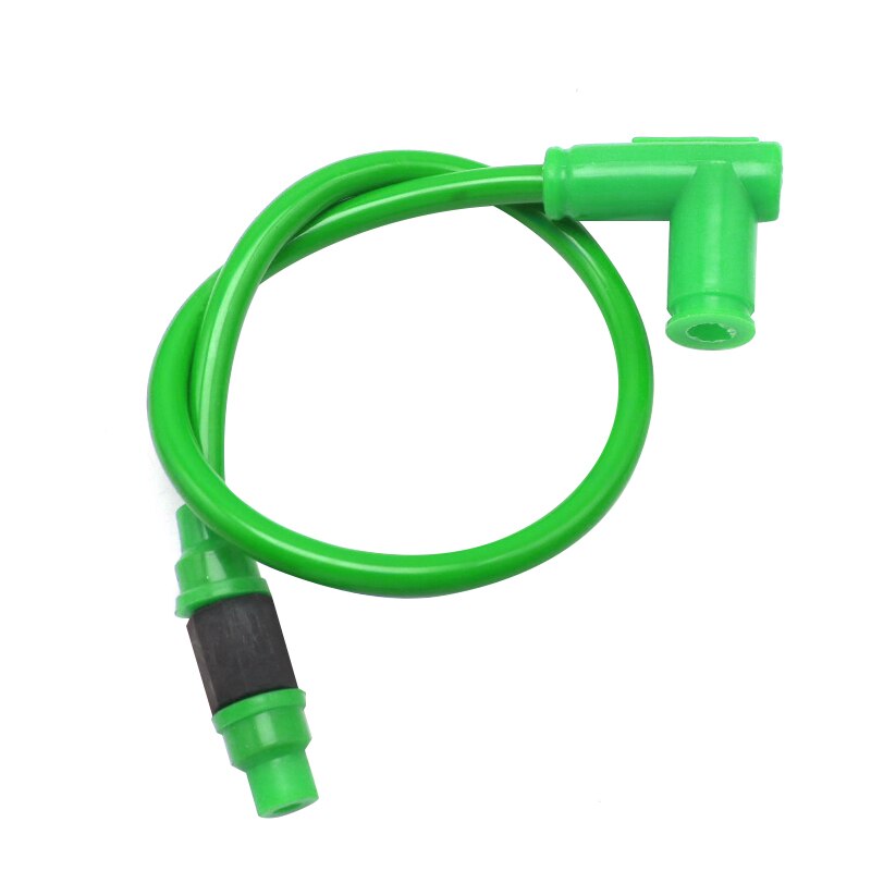 ZS Racing-cable de bujía de alta tensión para motocicleta, repuesto de divitfir, doble núcleo: Verde