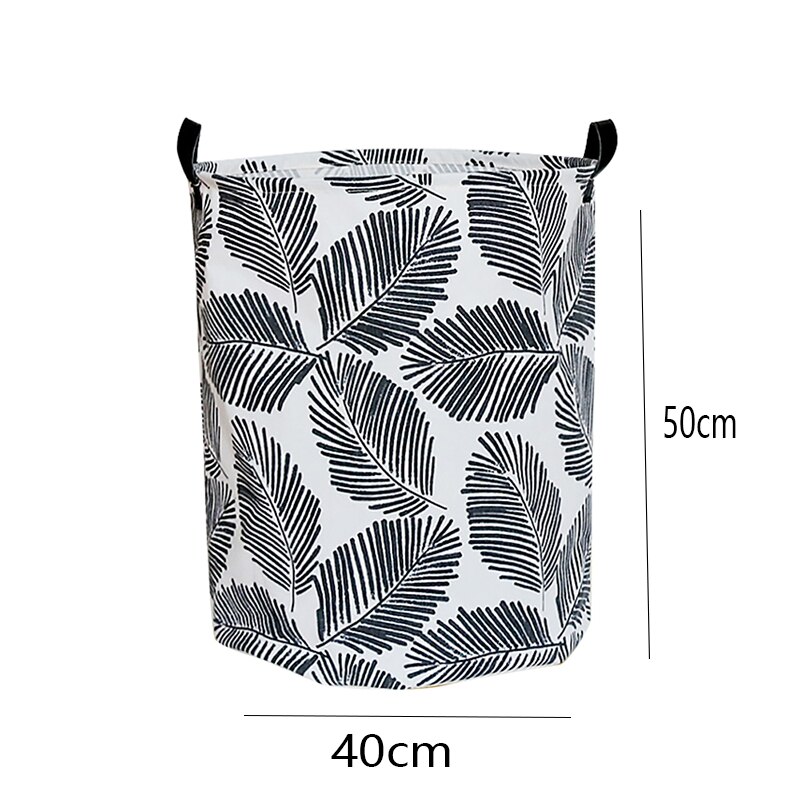 Canvas Waterproof Laundry Organizer Basket Large Capacity Laundry Hamper Dirty Clothes Storage Bag Toy Home Storage Box: 4
