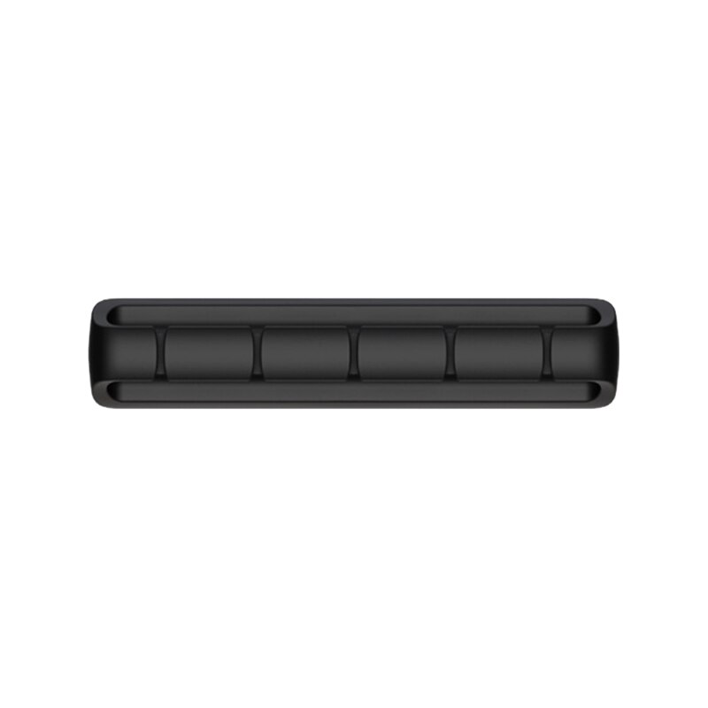 Soporte de bobinador de cables D7WA, organizador de gestión de cables de silicona autoadhesivo, Cable de carga USB, soporte de Cable de alimentación de noche: 4 black-five holes