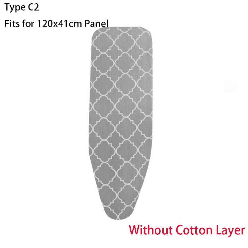 Durable Ironing Board Cloth Heavy Heat Resistant Thickened Ironing Board Cover Pad Resistant Scorch Universal Printed Padded: Dark Grey
