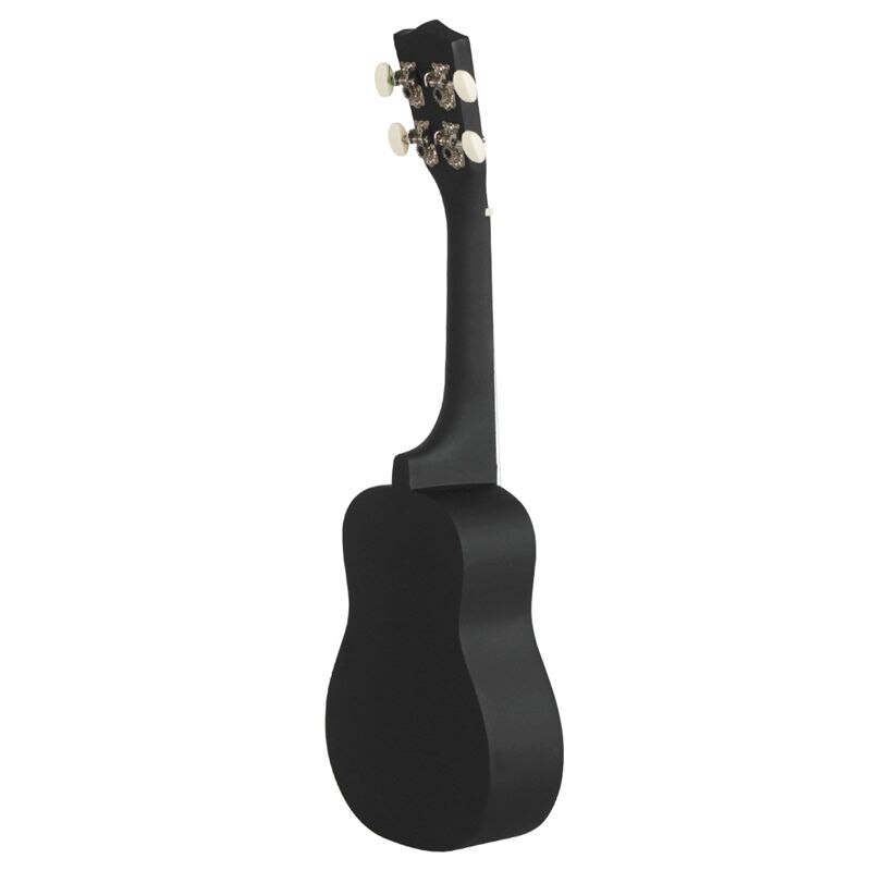 Irin 21 inch 15 frets sopraan ukelele uke 4 nylon snaren lindehout gitaar dolfijnpatroon universeel akoestisch instrument zwart + re
