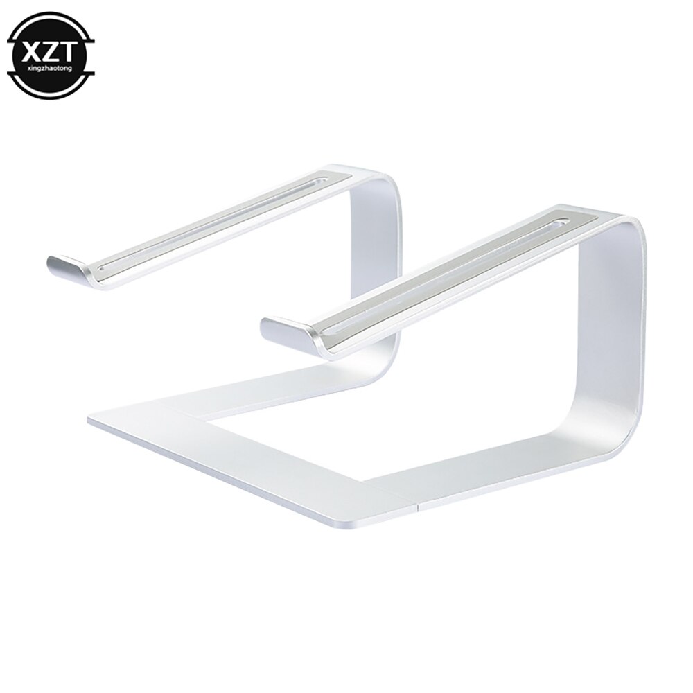 Vertical Laptop Stand Ergonomic Aluminum Laptop Computer Stand Laptop Riser Notebook Holder Stand Macbook Pro Support: silver