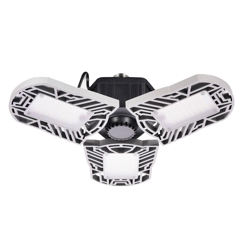 Deformation ufo led-ljus  e27 hög bay ljus garagelampa 60w 85-265v led lampor för bensinstation baldakin verkstad fotbollsplan: Silver- / Kall vit