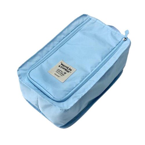 Waterproof Football Shoe Bag Travel Boot Rugby Sports Gym Carry Storage Case Box: Blue