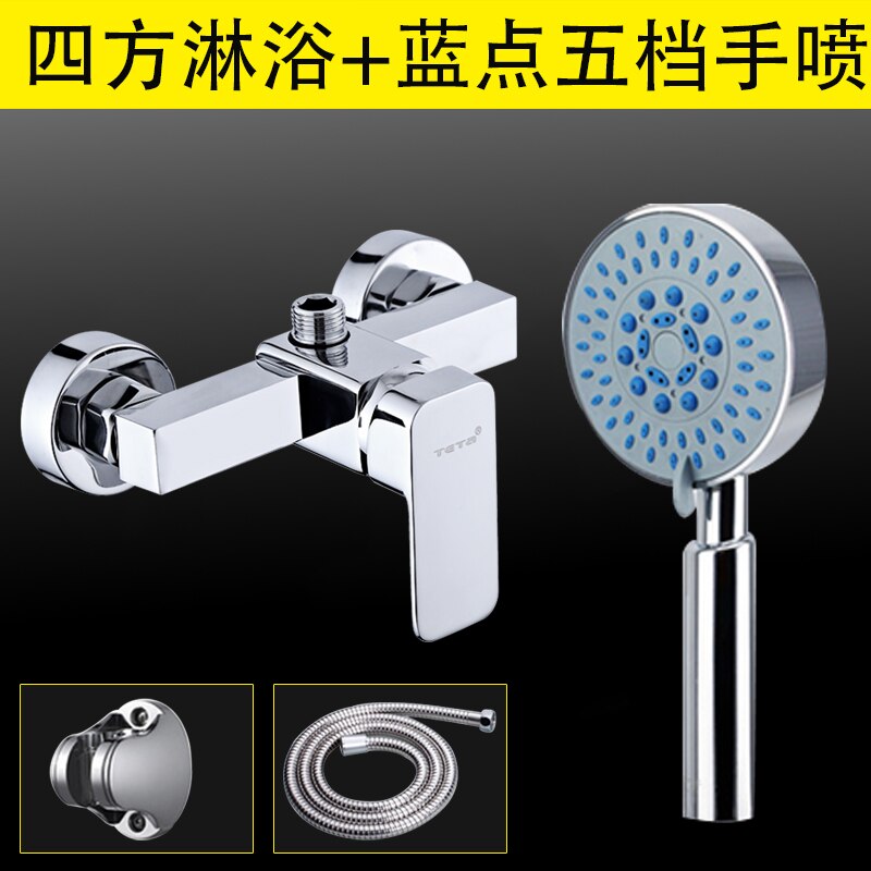 Wall mounted bathtub faucet waterfall bath faucet brass chrome finish bath shower mixer and cold water mixer: 3