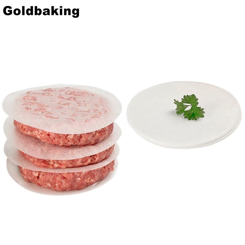 Goldbaking Ronde Perkament Papier Liners Veilig Voor Oven En Elektronische Bbq Grill Wax Papier Hamburger Patty Papier 500 Pack