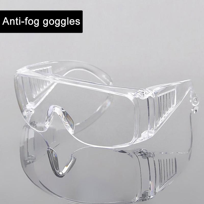 Klare ventilerede beskyttelsesbriller øjenbeskyttelse beskyttelseslaboratorium tåge briller lab anti tåge støv briller beskyttelsesbriller