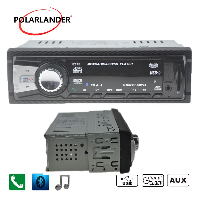 radio cassette player 1 din 12V bluetooth handsfree car mp3 player radio stereo audio sd card/usb/AUX IN/answer Autoradio