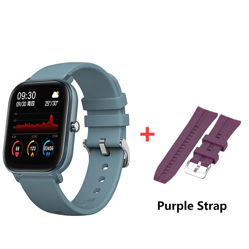 SENBONO P8 Smart Watch Women Men IP67 Waterproof Sport Watch Heart Rate Blood Pressure Monitor Fitness Watch for IOS Android: with purple