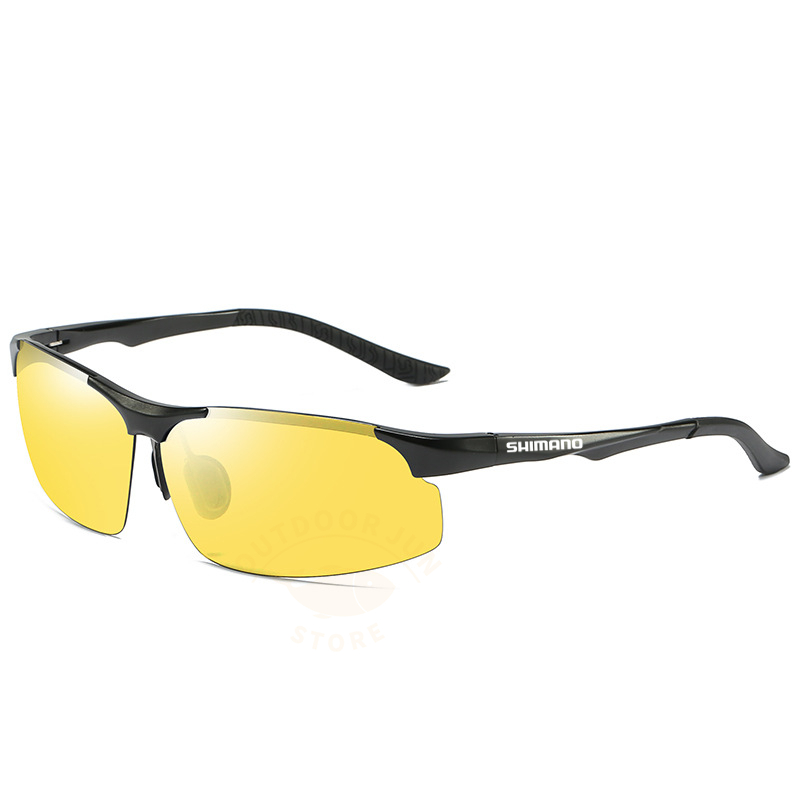 Shimano-gafas de sol polarizadas para hombre, lentes de sol polarizadas con visión nocturna, para día y noche, novedad de 2022: C7night sight