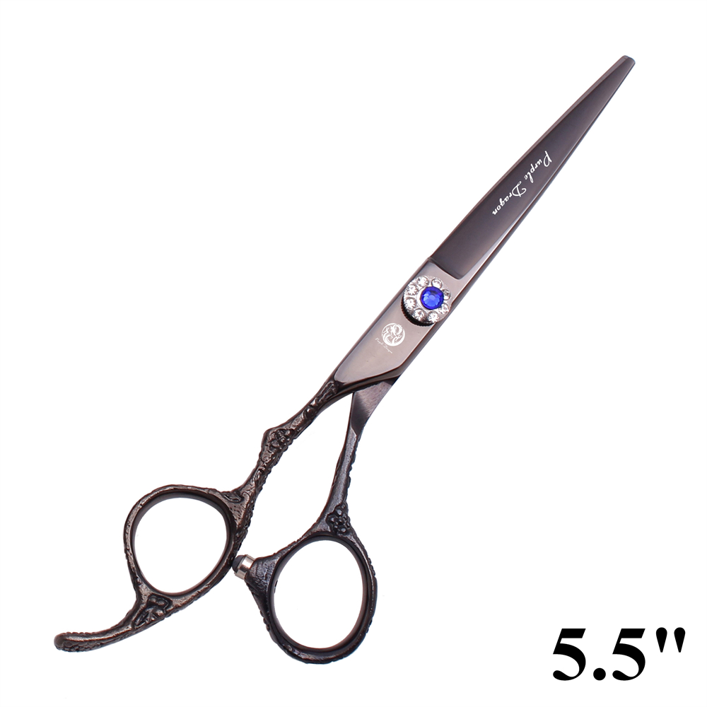 Professionele Kappersschaar Linkerhand Paarse Draak 5.5 "6" Haar Knippen Schaar Dunner Schaar Kapsel Schaar Z8002: Zilver