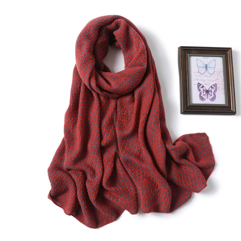 Weiche Kaschmir betroffen Schal für Frauen Warme Winter Schals Hijab Solide Pashmina Dame Schal wickeln Doppel Seite unisex Schals neue: WT5-7
