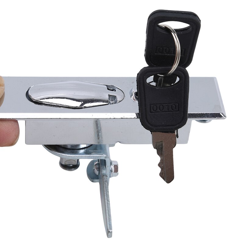 Switch Cabinet Door Net Cabinet Door Metering Lock Flat Lead Lock Furniture Cabinet Locks Zinc Alloy Home Improvement Tools: With key right