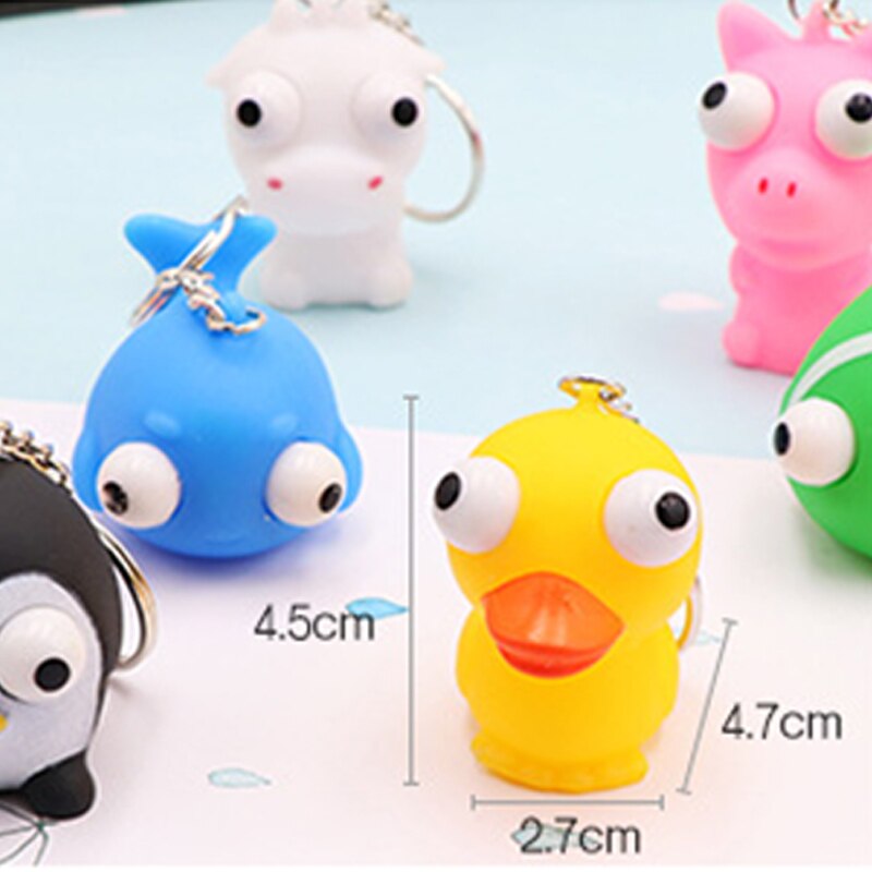 Kreative tasche anhänger gequetscht öse puppe vent squeeze kleine spielzeug lustige dekompression spielzeug keychain