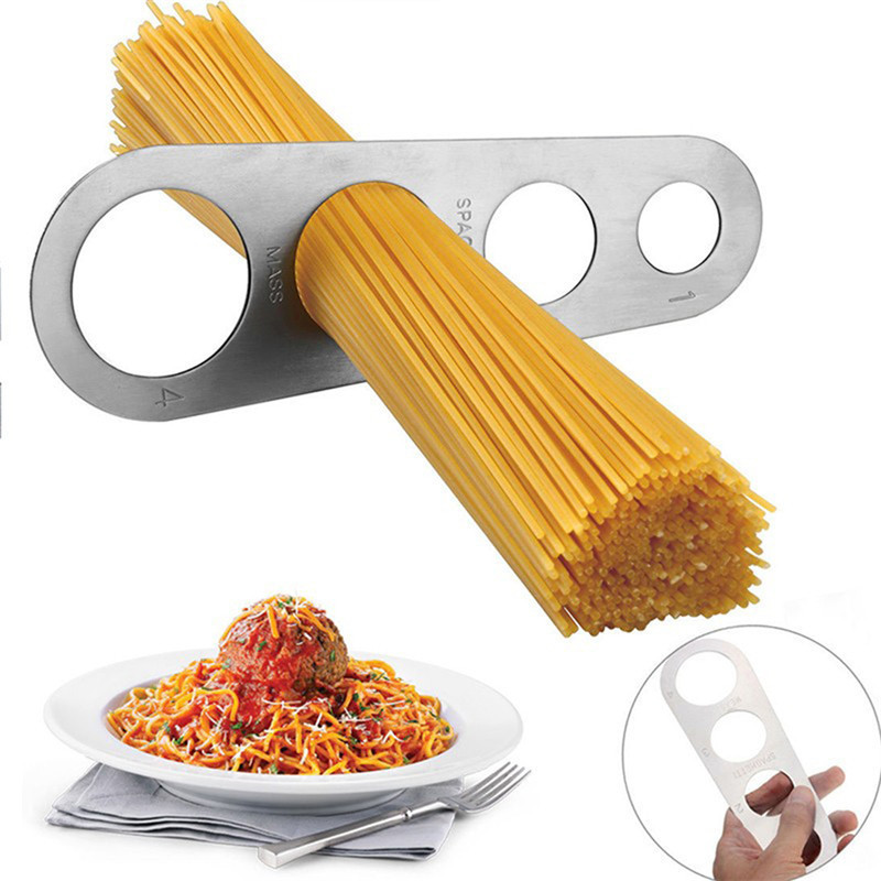 4 Hole Spaghetti Measure Stainless Steel Pasta Servings Noodle Measure Tools Accurate Portion Measurement