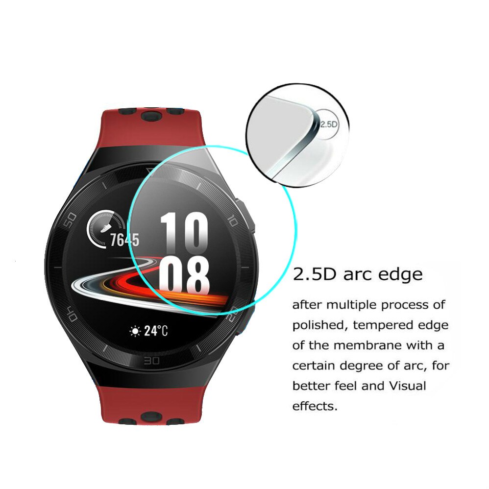 2.5D 9H Protezione Dello Schermo in Vetro Temperato per Huawei Orologio GT 2e Smartwatch Huawei Orologio GT 2e anti-Graffio trasparente di Vetro HD