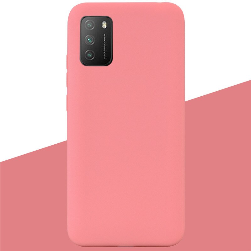 For POCO M3 Case Soft Silicone Tpu Case For Xiaomi Poco M3 Case Protective Silicone Case For POCO M3 M 3 Fundas Coque Shell Capa: 9 Orange