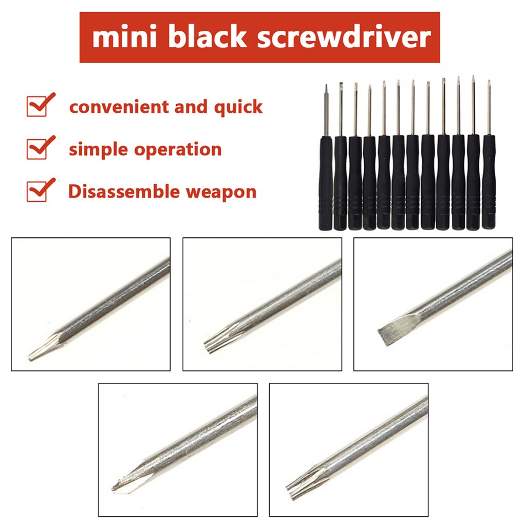 Set di cacciaviti di precisione multifunzione 12 pz/set per Apple iPhone 7 Xiaomi Smartphone per Ipad Tablet Set di strumenti di riparazione