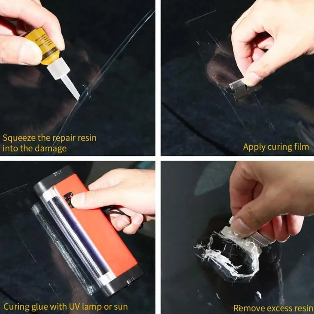 Xiaomi Auto Glas Reparatur Heilung Kleber Fenster Risse Weg Bausatz Entfernen Kratzer Automobil Gebrochene Reparatur Windschutzscheibe Riss Erholung einstellen