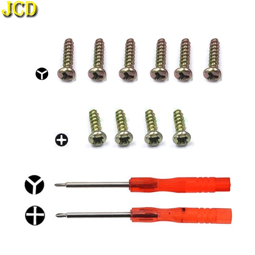 JCD Tri-Wing Screws For Game Boy Advance / Color Y Cross Screws Kit For GBA GBC Shell Housing Screws W/ Screwdriver Tool: Screws and Tool