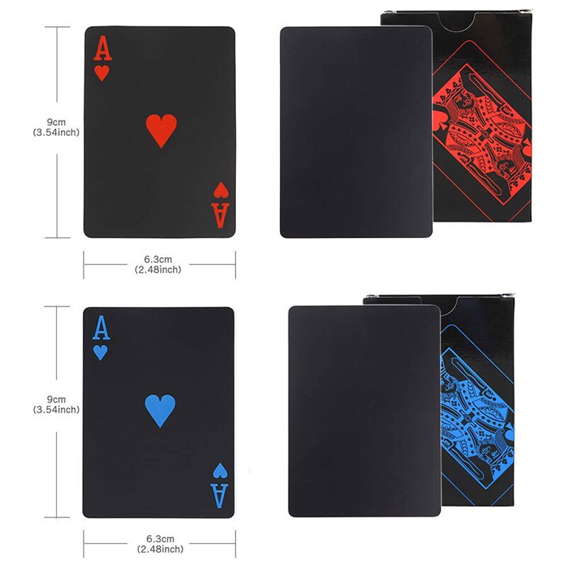 Waterproof Playing Cards Collection Plastic Decks Card Table Games Family Game Poker Cards AN88