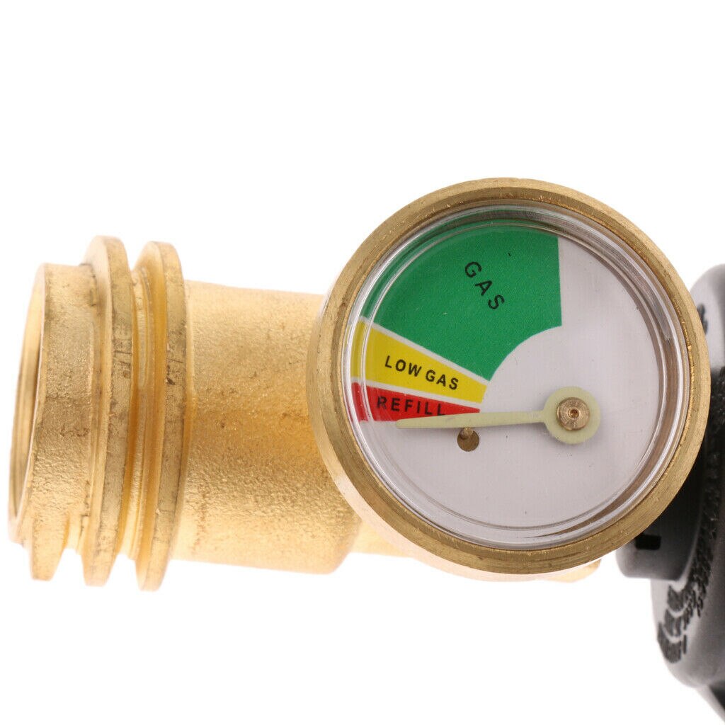 1Pc QCC1 Propane Tank Adapter Copper QCC1 Fitting Gas Gauge RV Camper Accessories For RV Camper BBQ Grill Outdoor