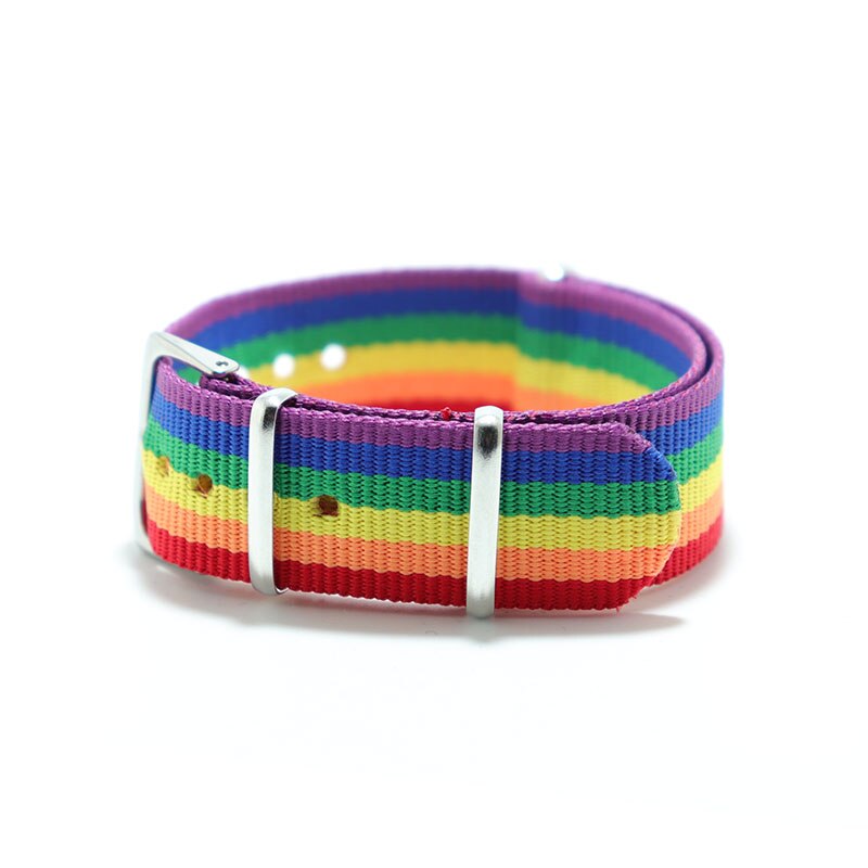 Trendy Stainelss Stahl LGBT Armband Männer Einstellbare Wrap Braslet Für Hombre Student Multicolor Camping Schmuck Zubehör