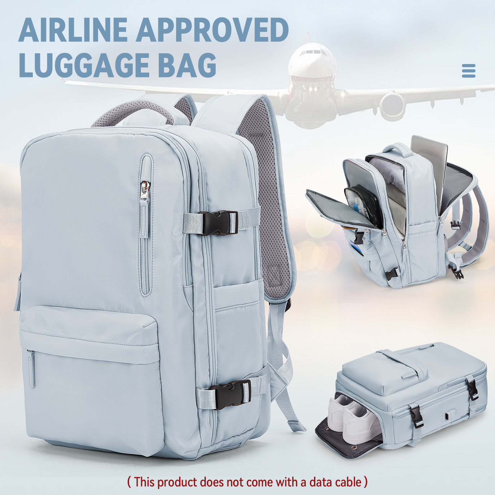 Handbagage Rugzak 40x30x20 Rugzak Reiscabine Damesrugzak Waterdichte rugzak, Handlaptoprugzak voor heren, tas: Black