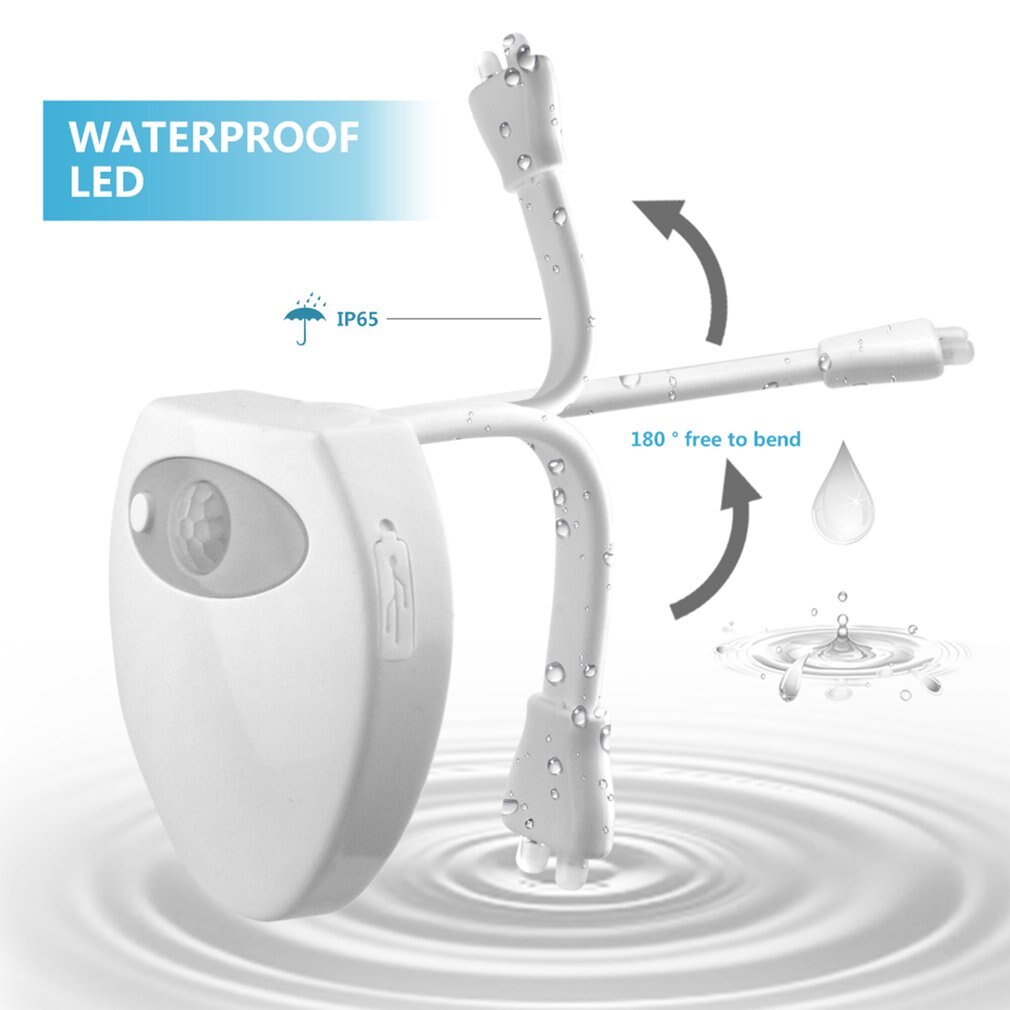 UV Toilettenlicht Mit Desinfektion - Bewegungsensor & Aromatherapie