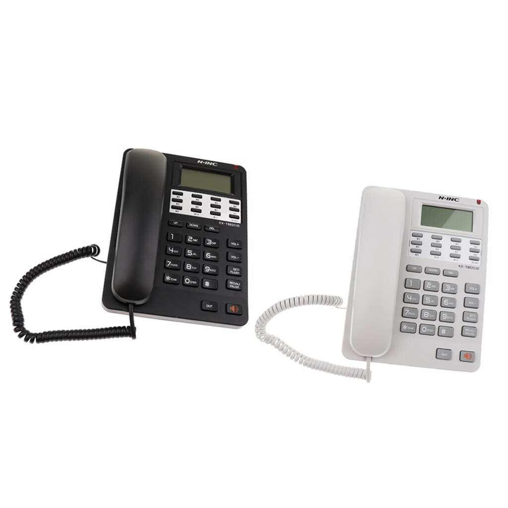 Corded Phone Home Wall Line Office Business Landline Fixed Telephone