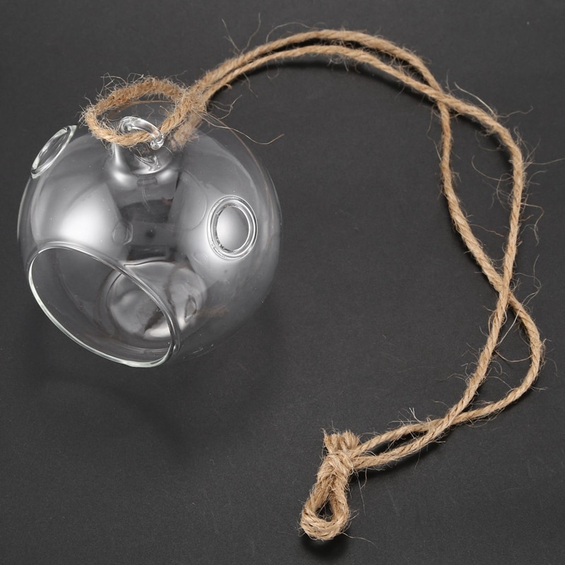 12Pcs 80Mm Opknoping Theelichthouder Glas Globes Terrarium Bruiloft Kandelaar Kandelaar (12 Stks/set)