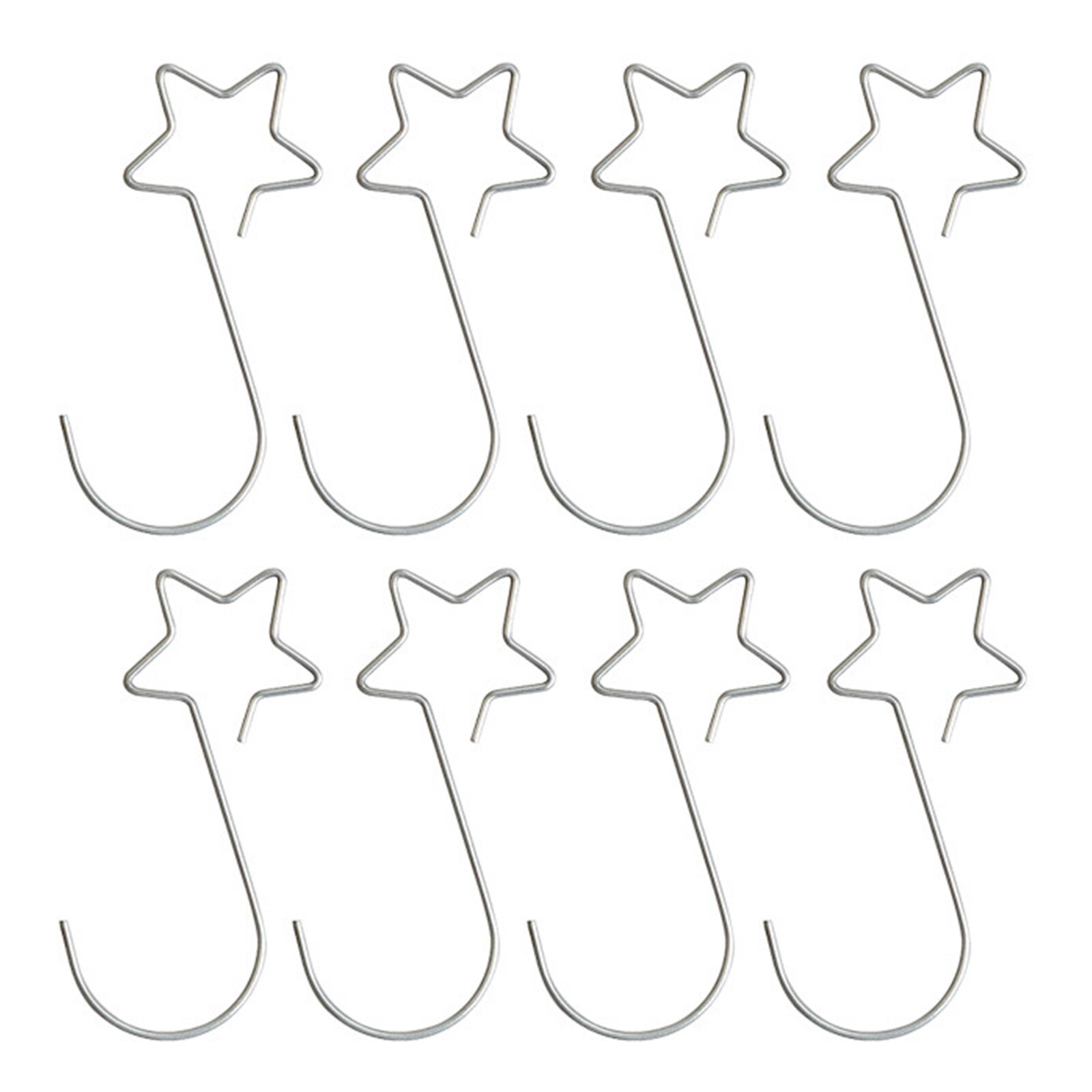 20pcs Christmas Star Hook Hanging Ornament Xmas Tree Garland Socks Holder Reusable Party Decoration Years Mall JA55