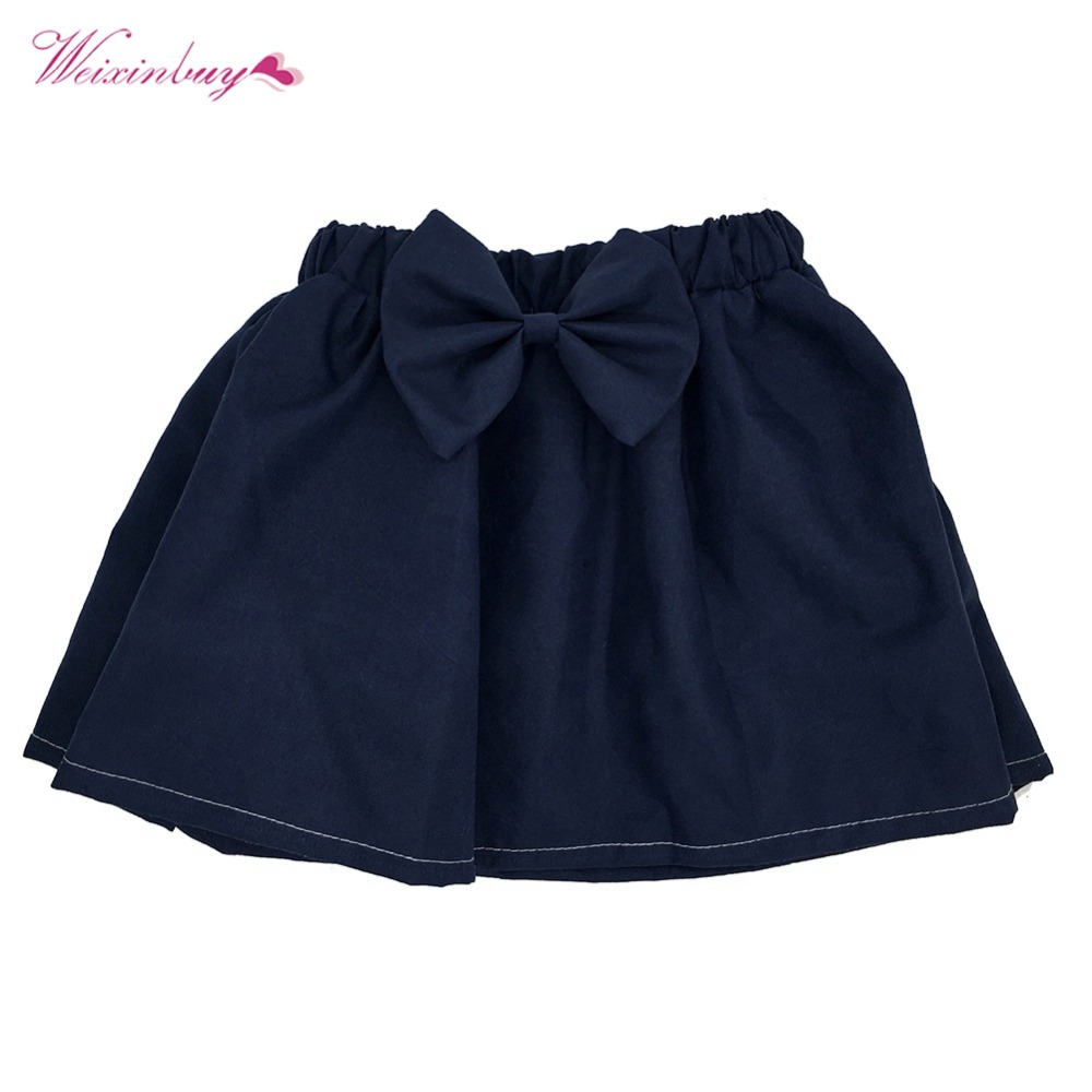 Weixinbuy 10 Stijlen Baby Mini Rok Kid Meisje Leuke Geplooide Pluizige Solid Boog Rok Pasgeboren Baby Meisjes Rokken 0-6M