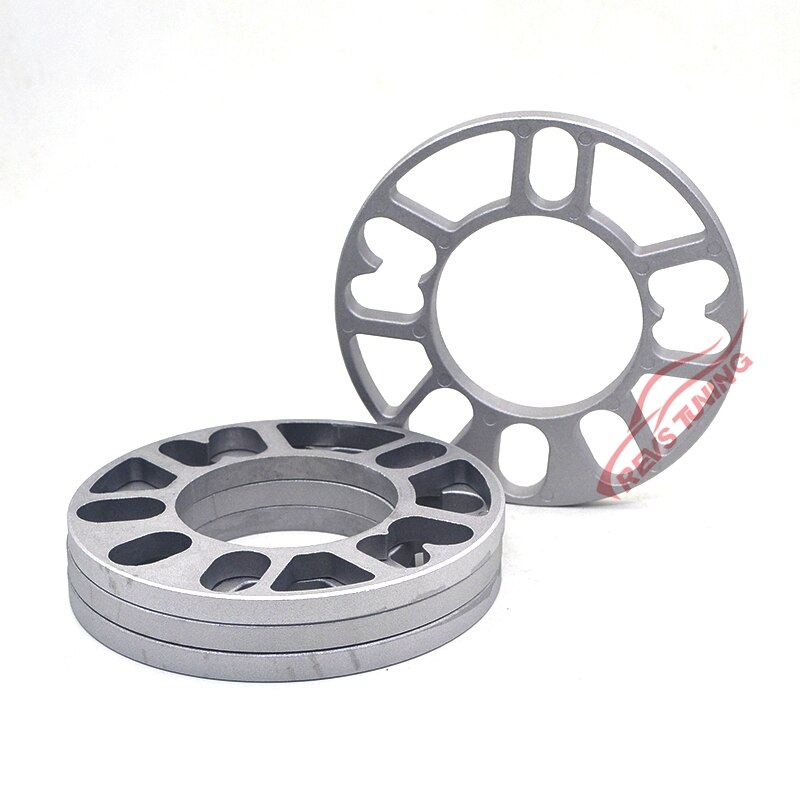 4 Stuks 10Mm Universele Aluminium Fit 4 &amp; 5 Lug Auto Wiel Spacer Shims Plaat 4X100 4X114.3 5X100 5X108 5X114.3 5x120