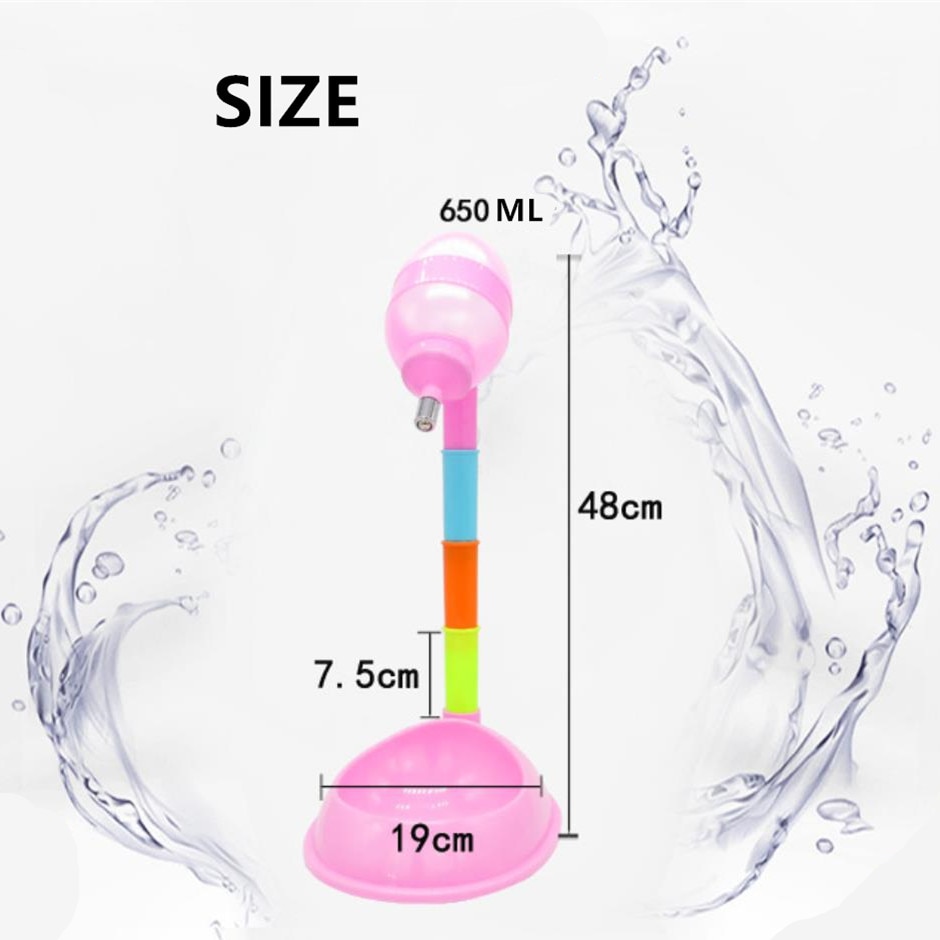 Qqqpet 600ml staande voerbak huisdierbenodigdheden hondenvoerbak automatische waterdispenser fles drinkfontein voor katten