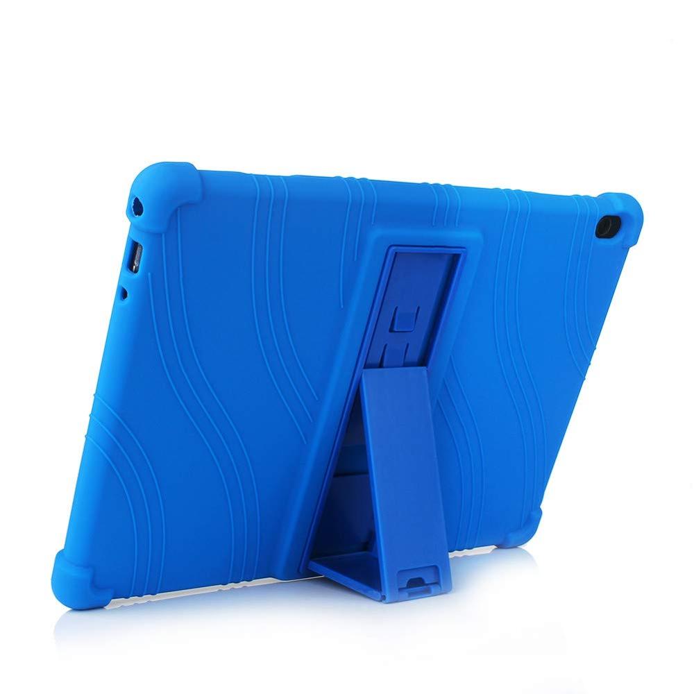 Funda de silicona para Lenovo Tab 4 10 plus Tablet cubierta Funda TB-X704N TB-X704F TB-X704L plegable suave de cuerpo completo proteger soporte Shell: darkblue