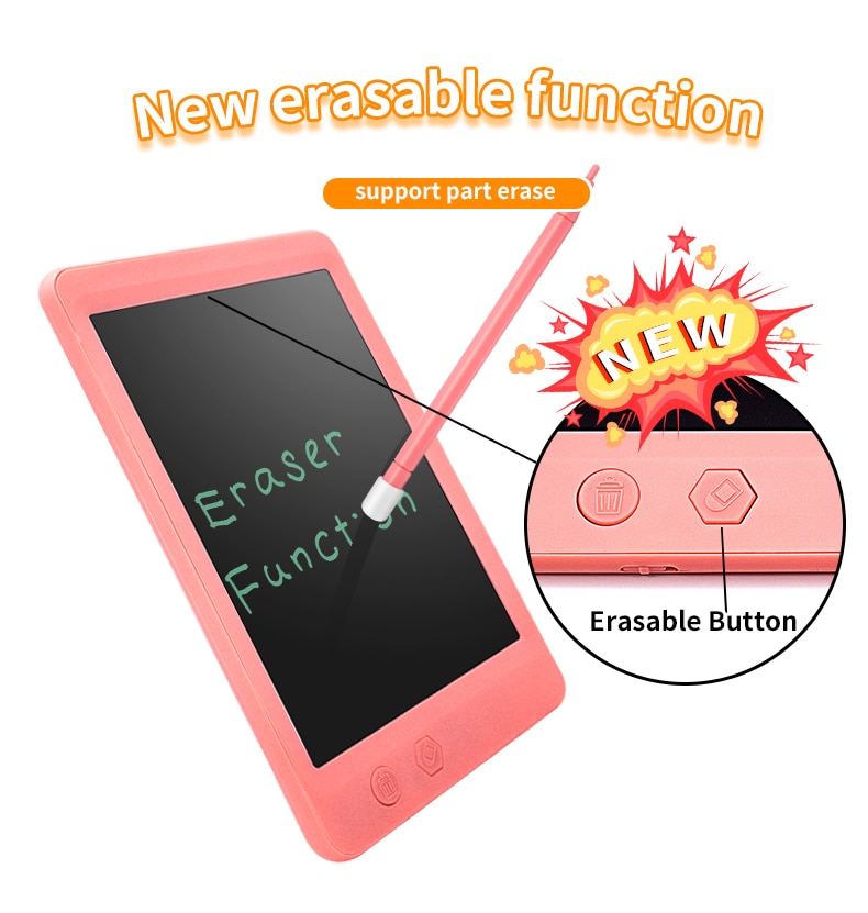 Partially erasing drawing board children&#39;s graffiti board LCD handwriting tablet portable digital drawing tablet educational toy