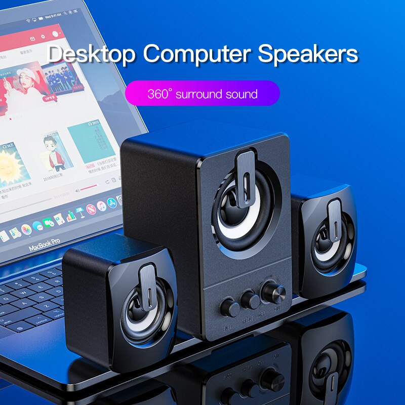 Usb Bedrade Computer Speakers Pc 4D Stereo Sound Surround Luidspreker Voor Laptop Desktop Bluetooth Speaker Multimedia Luidspreker