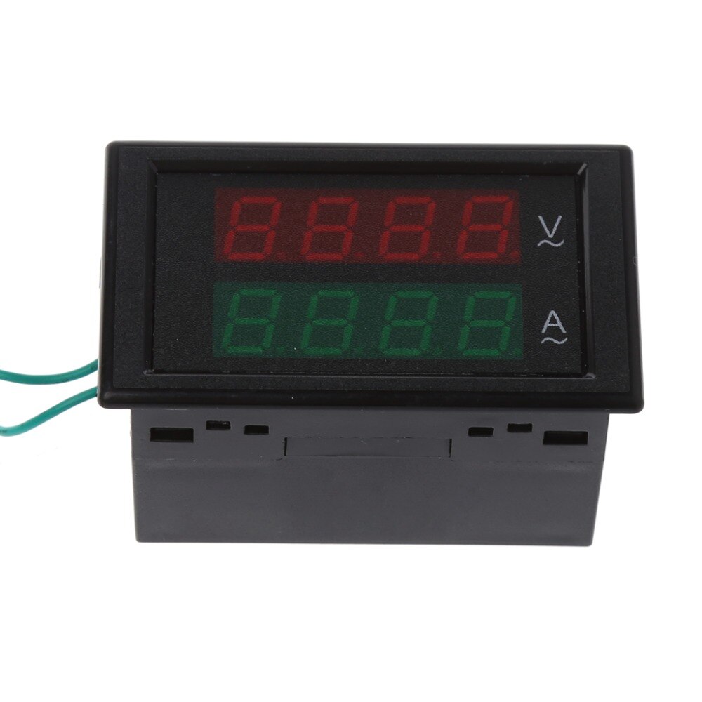 AC80-300V 100A Digital Current Ammeter Voltmeter Dual LED Display Volt Amp Gauge