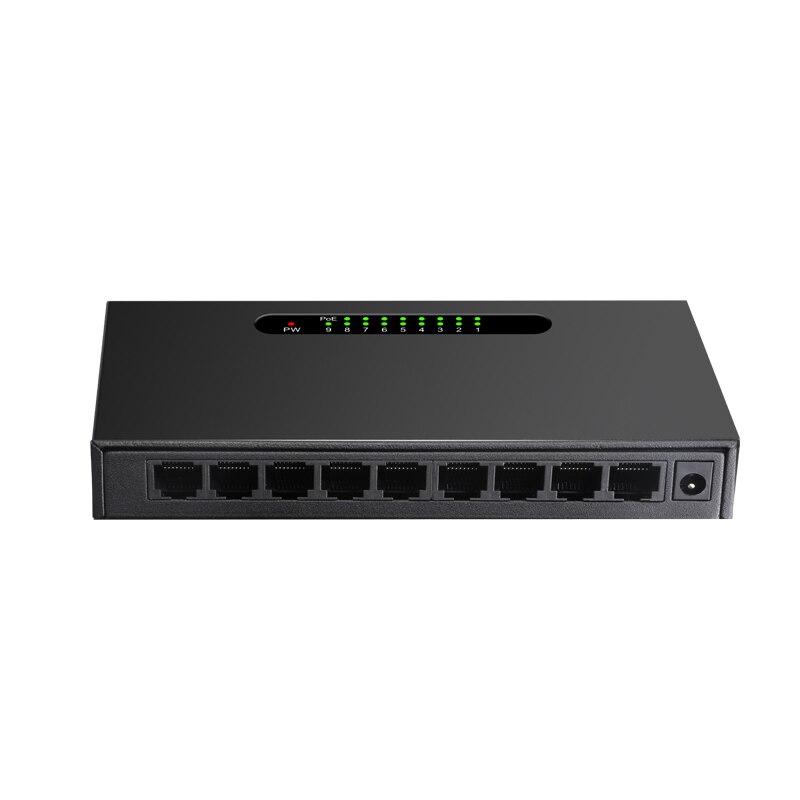 9 poorts POE switch 10/100Mbps Fast Ethernet Switch voor IP POE CCTV Camera
