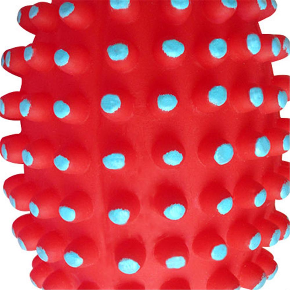 Pet Rubber Squeak Chew Ball Toy Funny Dog Squeaking Toys Bite Resistant Puppy Tooth Cleaning Ball Dogs Interactive Training Toys