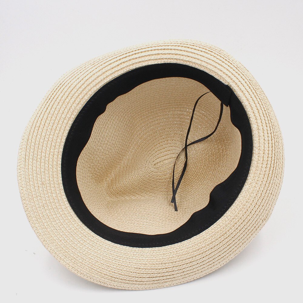 Classic Summer Women Men Toquilla Straw fedora Hat Queen Homburg Panama Cap Gentleman Dad Godfather Hat