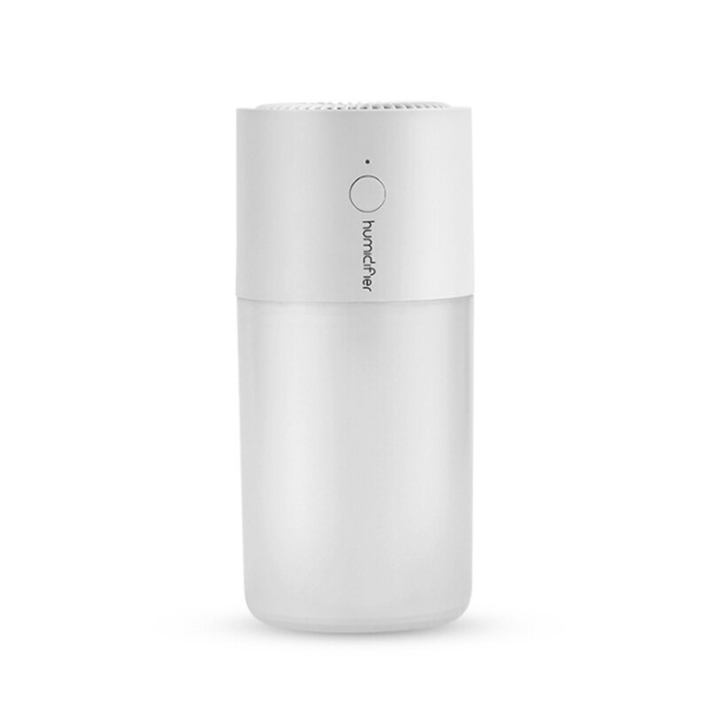 Genopladelig aromaterapi luftfugter med 2200 mah batteri trådløs æterisk olie diffuser bil luft aroma diffuser: Hvid