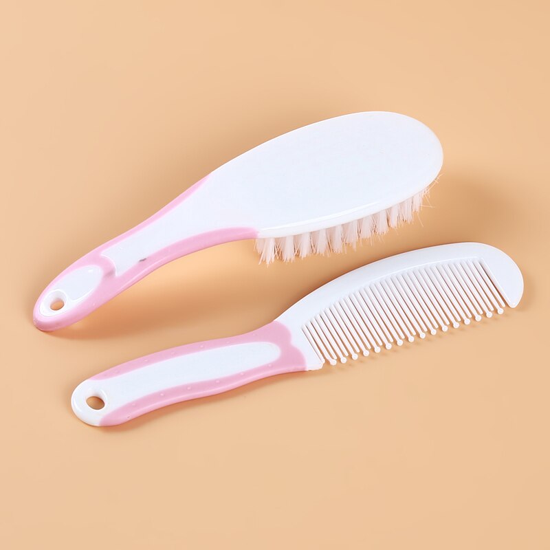 Baby Care Comb Set Loves 2pcs Portable Soft Newborn Baby Hair Brush Comb Hairbrush Sets Head Massager