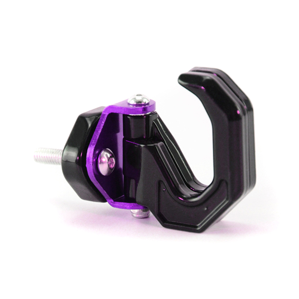 Universal Motorcycle Hook Aluminiumlegering Verdikte Scooter Motorfiets Dubbele Haken CSL88: Paars
