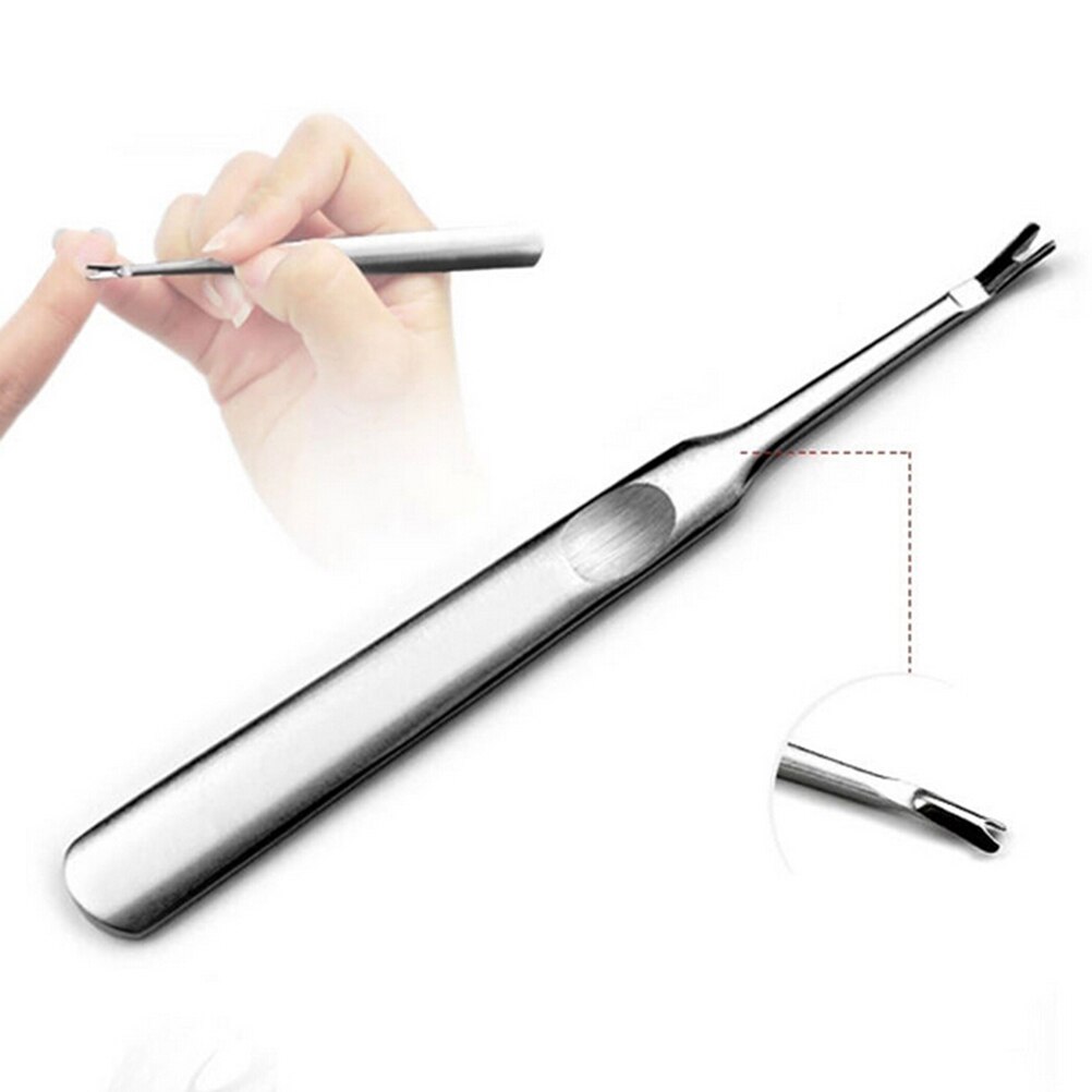 Dead Skin Fork Nipper Pusher Trimmer Callus Cuticle Remover Manicure Pedicure Stainless Steel Nail Art Tools