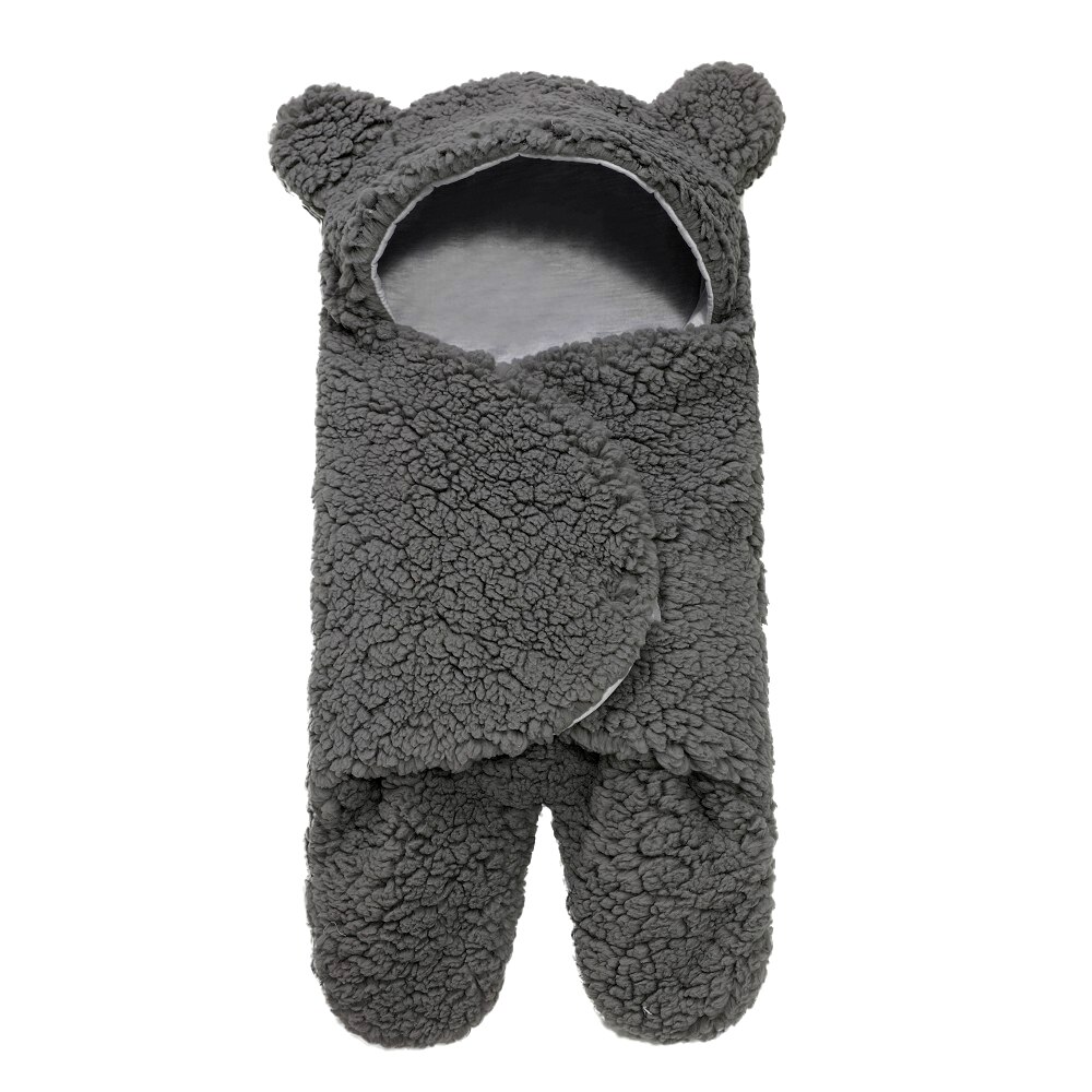 Baby Slapen Wrap Winter Warm En Zachte Pluizige Faux Kasjmier Deken Baby Jongens Meisjes Diffrent Effen Kleuren Slaapzakken: BM0006 / 6m