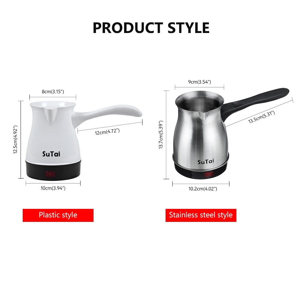 EU Electric Coffee Maker Colorful Mini Coffee Machine Portable Electrical Coffee Pot Boiled Milk Coffee Heating Machine 220V