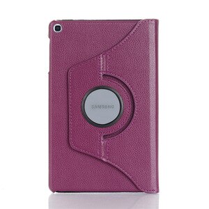 Voor samsung galaxy tab  s5e 10.5 hoes tablet sm -t720 sm-t725 10.5 '' 360 draaibare flip lederen standaard hoes met pen + film: Paars